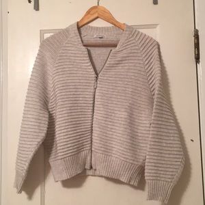 Nordstrom Ribbed Zip Up Cardigan